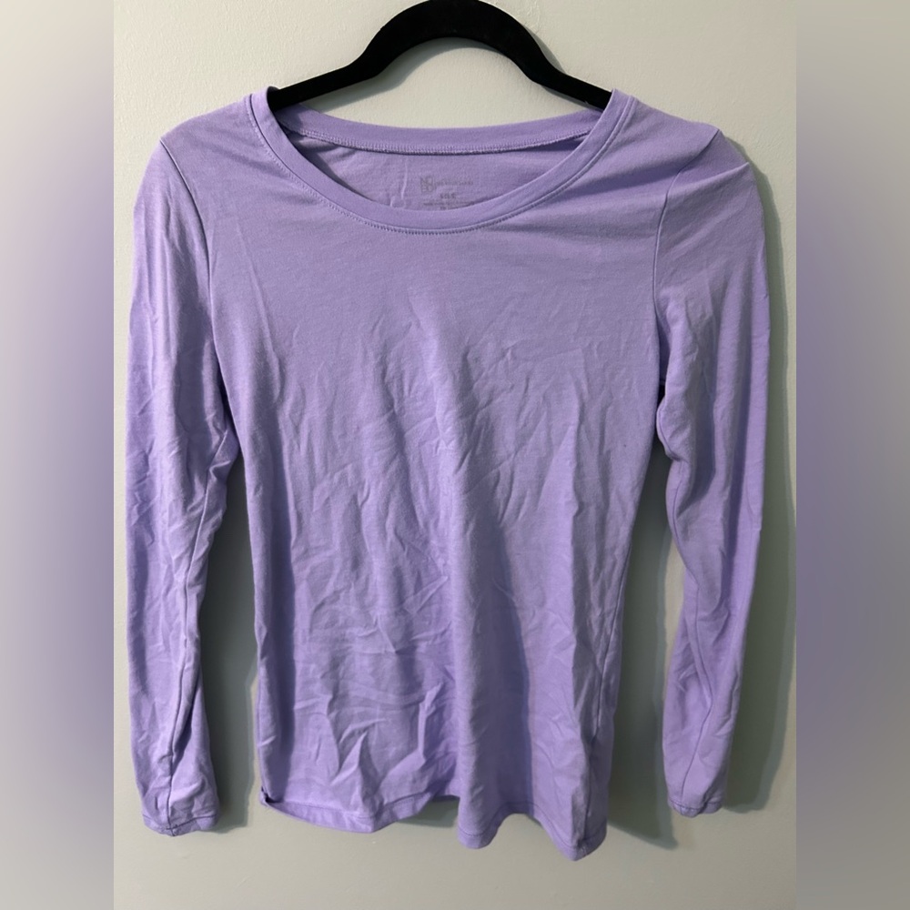 Purple Long Sleeve Top